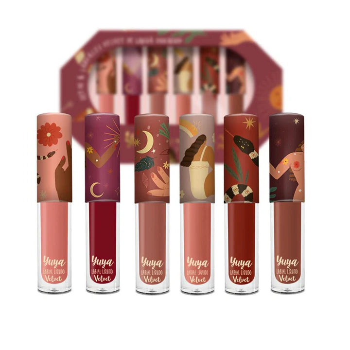 Pack 6 Labiales Velvet Edición Limitada Yuya