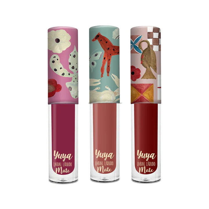 Set de 3 Labiales Líquidos Mate Yuya (Bahía, Magnolia, Aura)