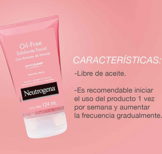Exfoliante Facial Neutrogena Oil free Toronja Ácido Salicílico 124ml