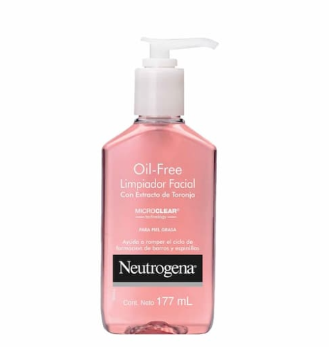 Gel Limpiador Facial Neutrogena Oil free Toronja Ácido Salicílico 177ml