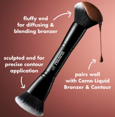 Liquid Bronzer & Contour Duo Brush Elf