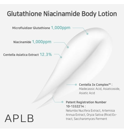 Glutathione Niacinamide Body Lotion APLB