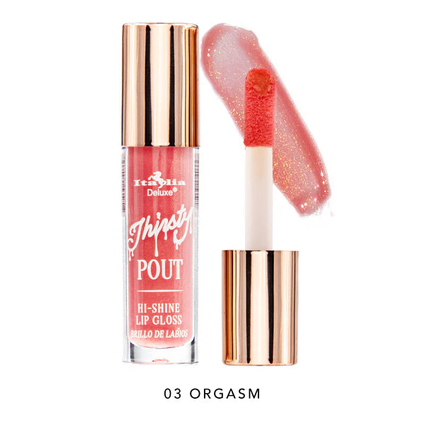 Thirsty Pout Hi-Shine Lip Gloss Italia Deluxe