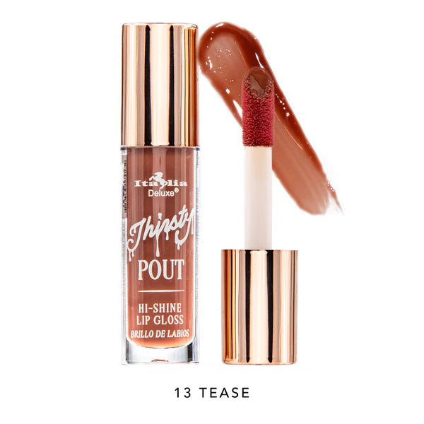 Thirsty Pout Hi-Shine Lip Gloss Italia Deluxe