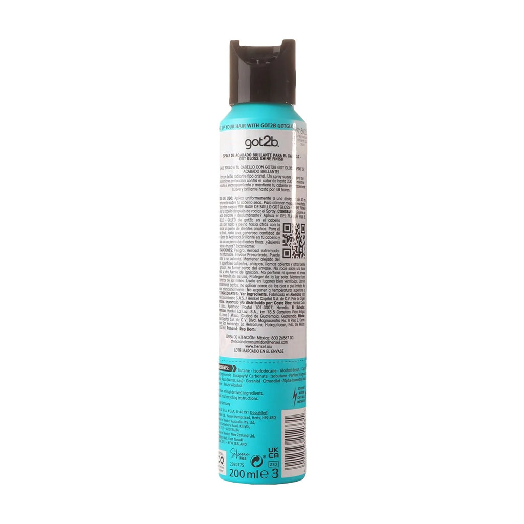 Spray Acabado brillante Got Gloss Got2b 200ml