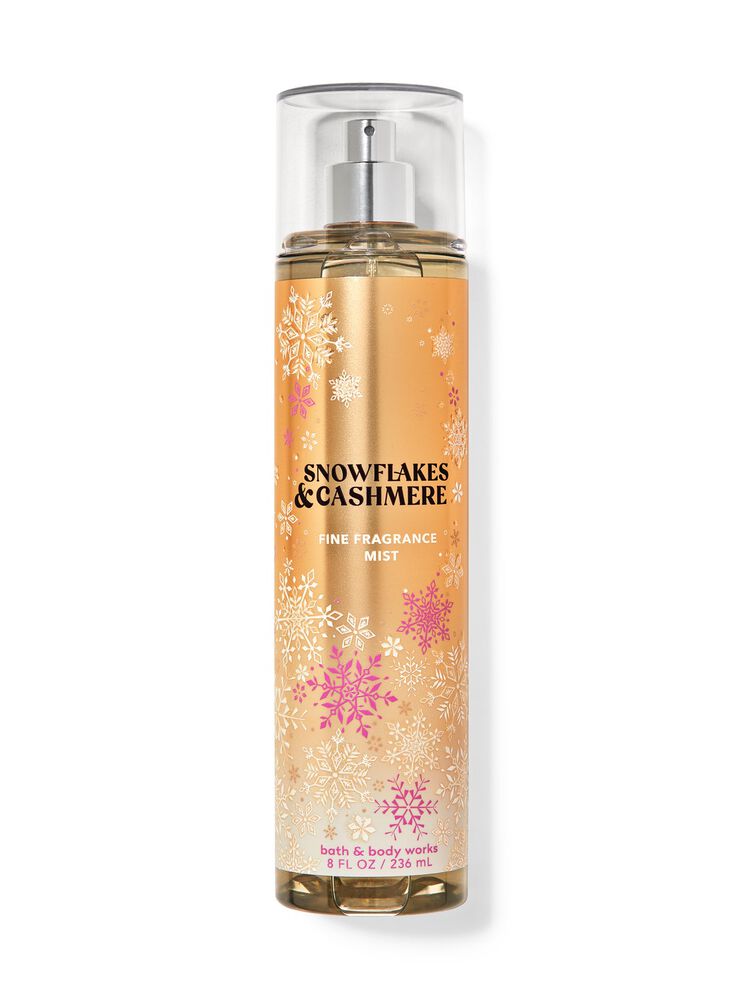 Body Mist Snowflakes & Cashmere Bath & Body Works