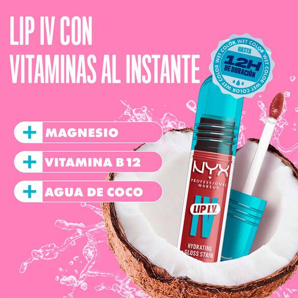 LIP I.V. Tinta para Labios Hidratante Efecto Gloss Nyx