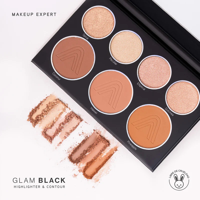 Paleta de Contorno e Iluminador Glamblack Atenea