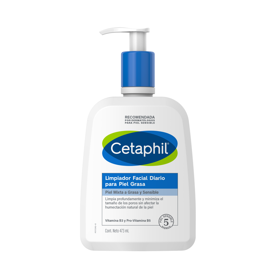 Limpiador Facial Diario Para Piel Grasa (473ml) Cetaphil