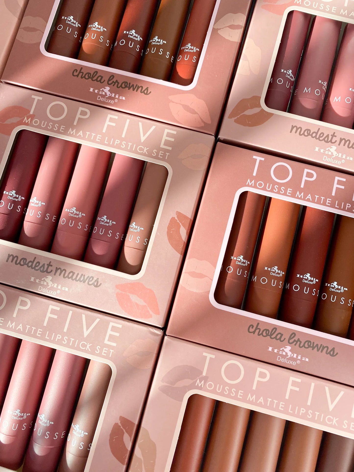 Mousse Matte Lipstick Top Five Sets Italia Deluxe