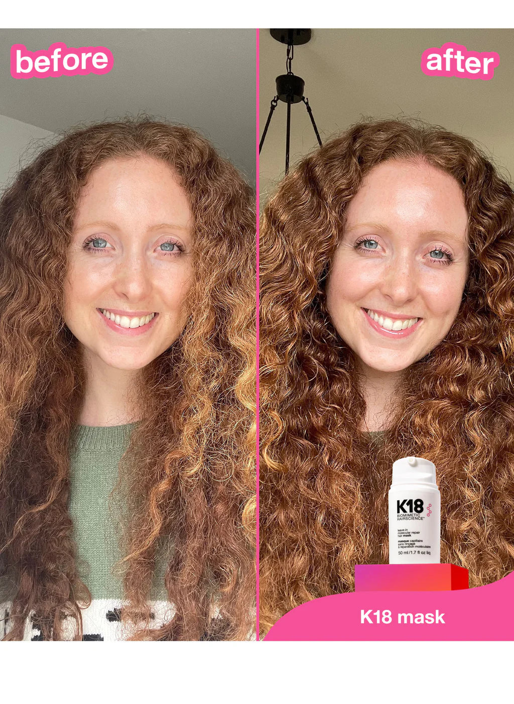 Mini Leave-in Molecular Repair Hair Mask K18