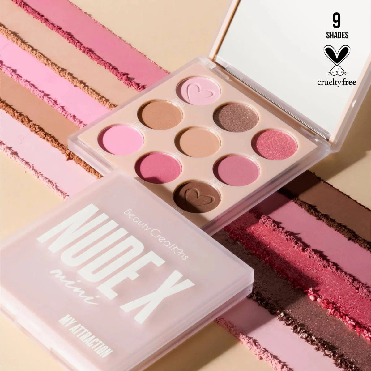 Paleta de Sombras Nude X Mini Beauty Creationes