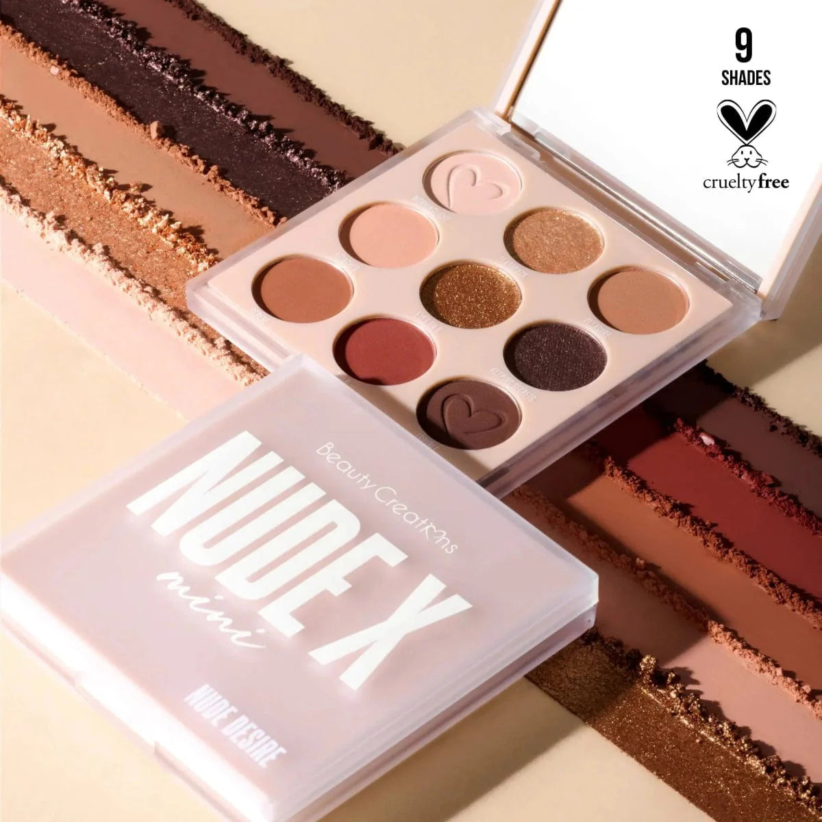 Paleta de Sombras Nude X Mini Beauty Creationes