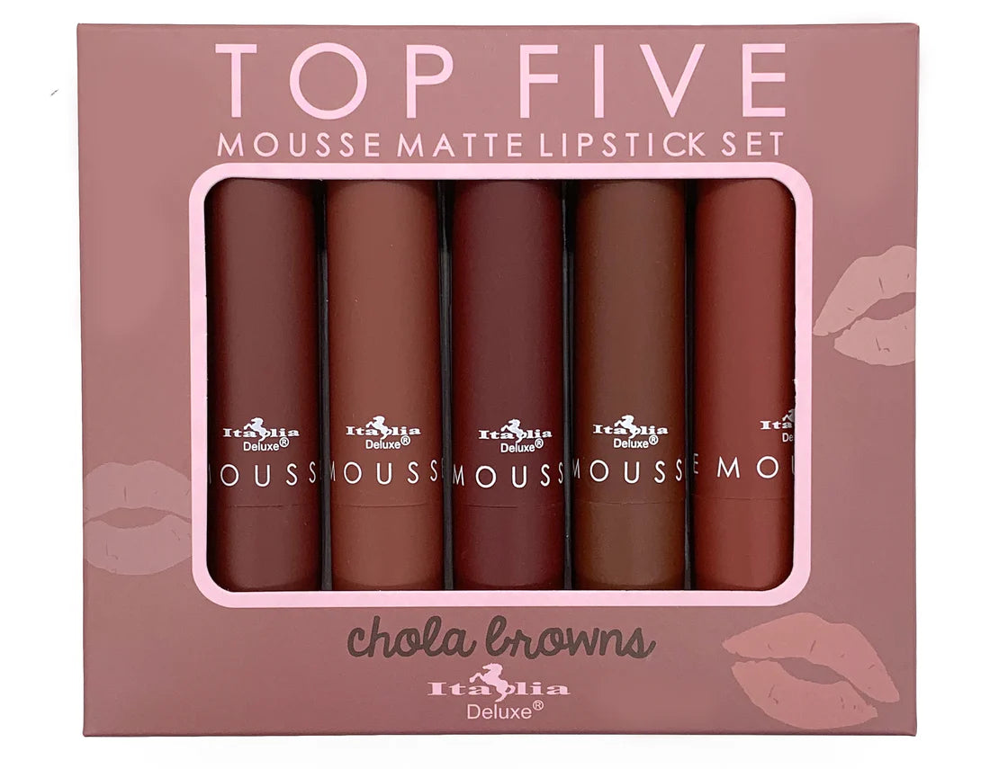 Mousse Matte Lipstick Top Five Sets Italia Deluxe