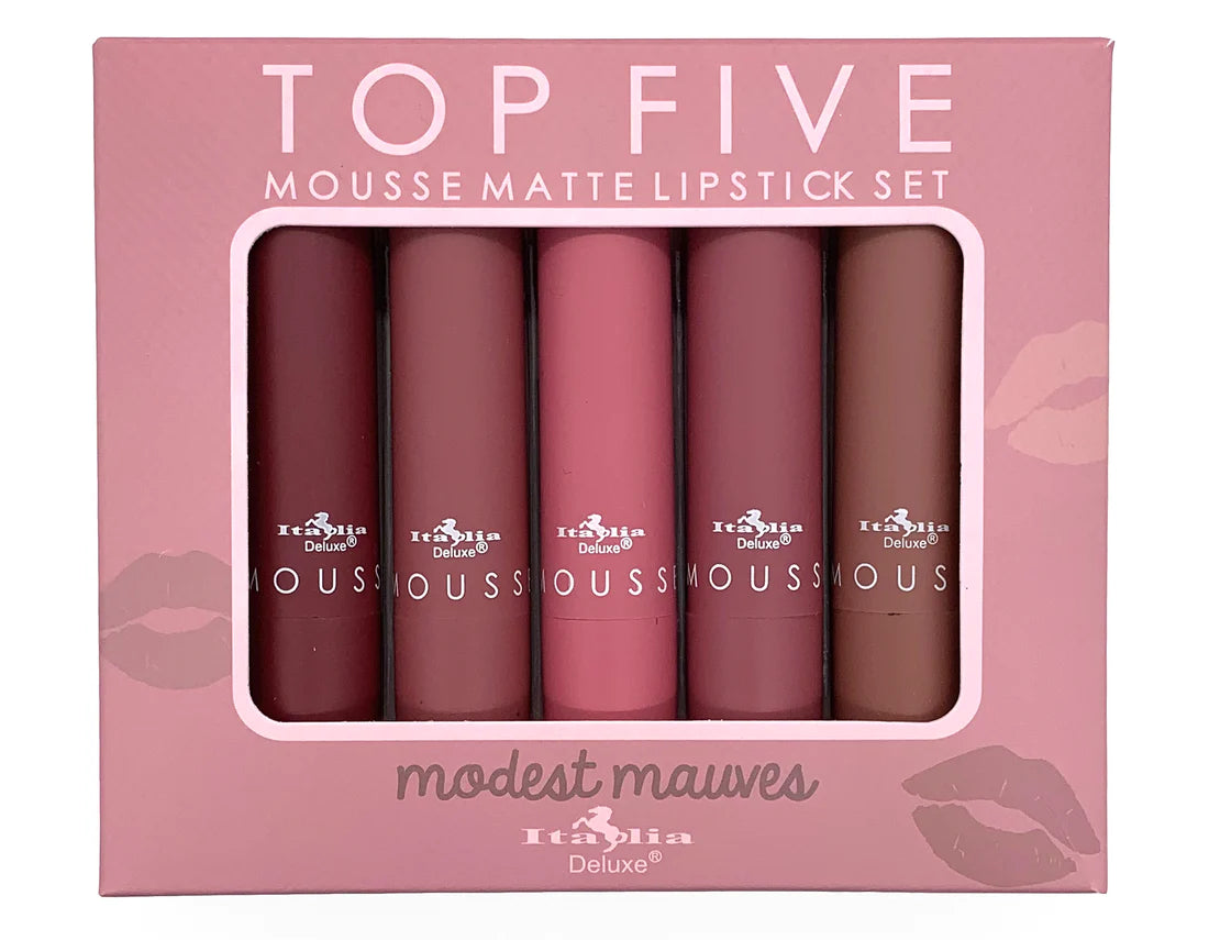 Mousse Matte Lipstick Top Five Sets Italia Deluxe