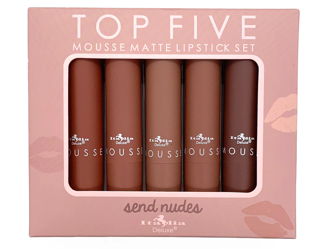 Mousse Matte Lipstick Top Five Sets Italia Deluxe